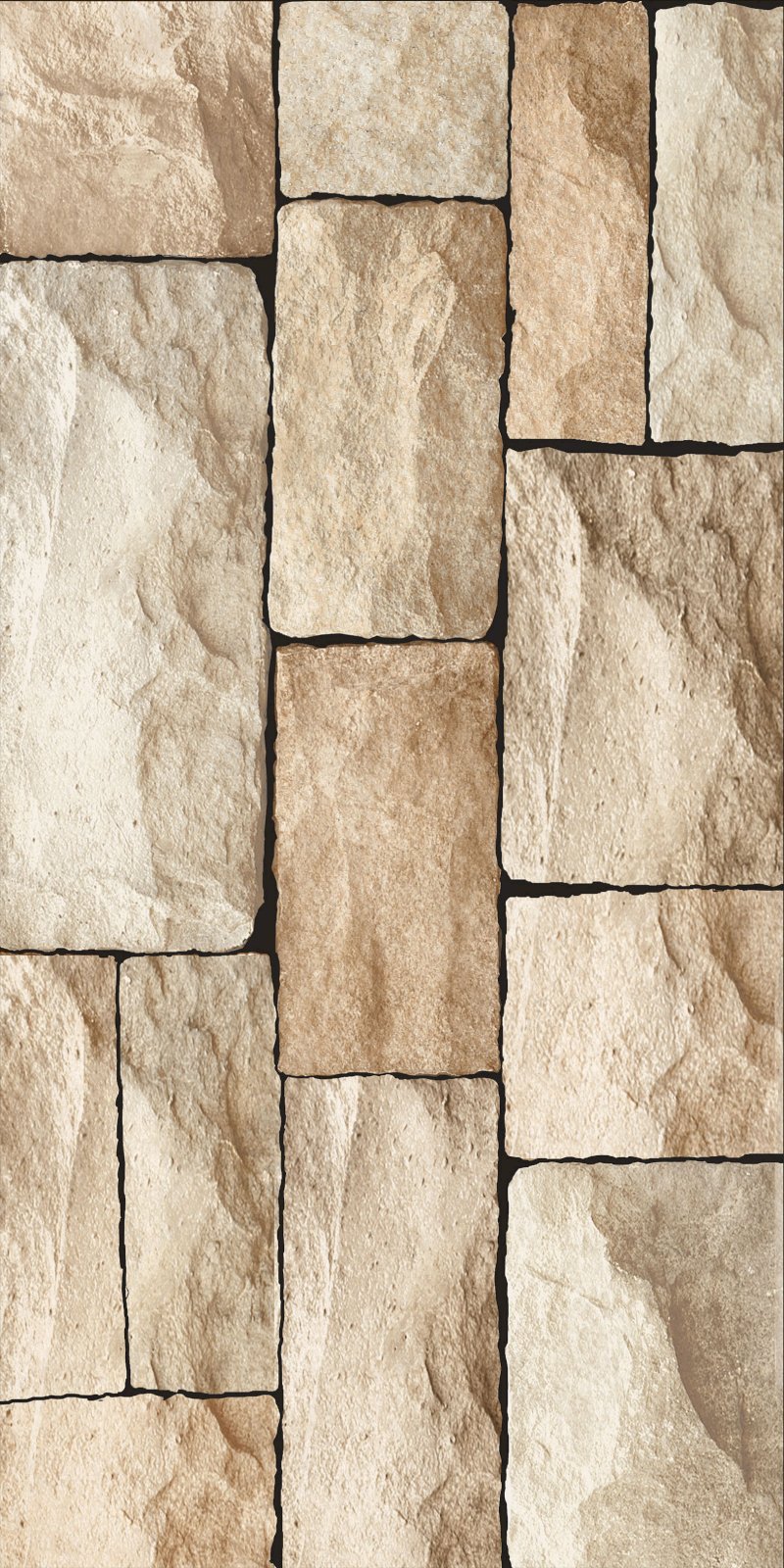 ASIA TILE 20X40 GENOA CREAM EMBOSSED